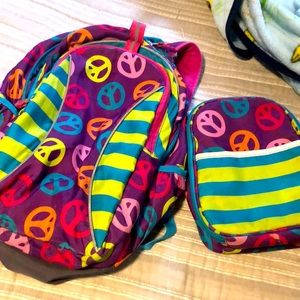 Garnet Hill backpack and lunch bag